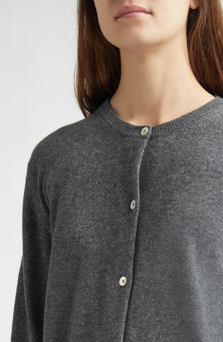 NACKIYÈ Seashell Cashmere Cardigan, Alternate, color, Smoke Mayfair