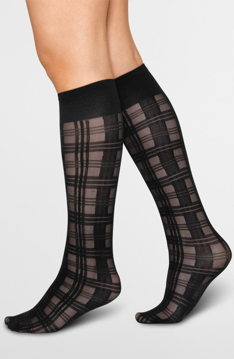 Swedish Stockings Greta Tartan & Ingrid Premium 2-Pack Knee High Socks, Main, color, 