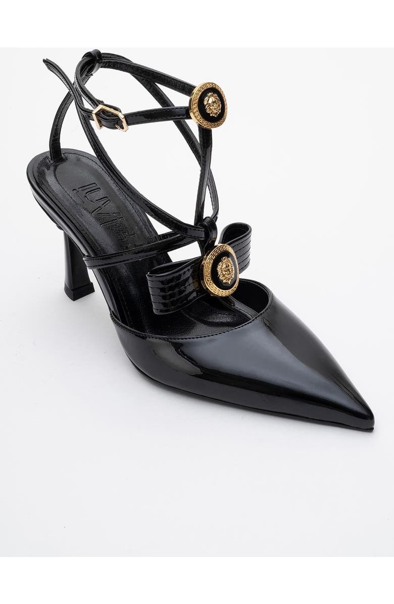 Prologue Shoes Peal Pointed Toe Pump, Main, color, Black Patent