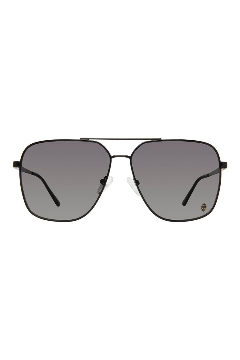 61mm Gradient Navigator Sunglasses, Main, color, BLACK/ GRAY GRADIENT