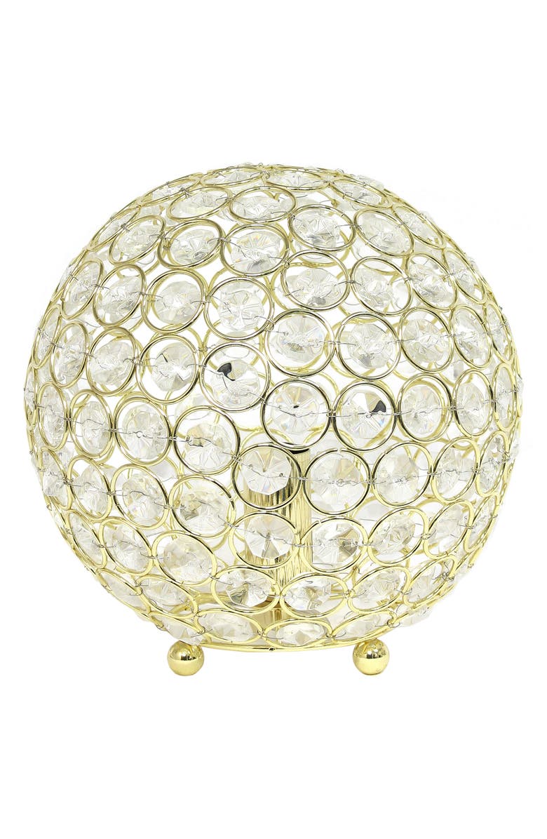 LALIA HOME Round Crystal Table Lamp, Main, color,