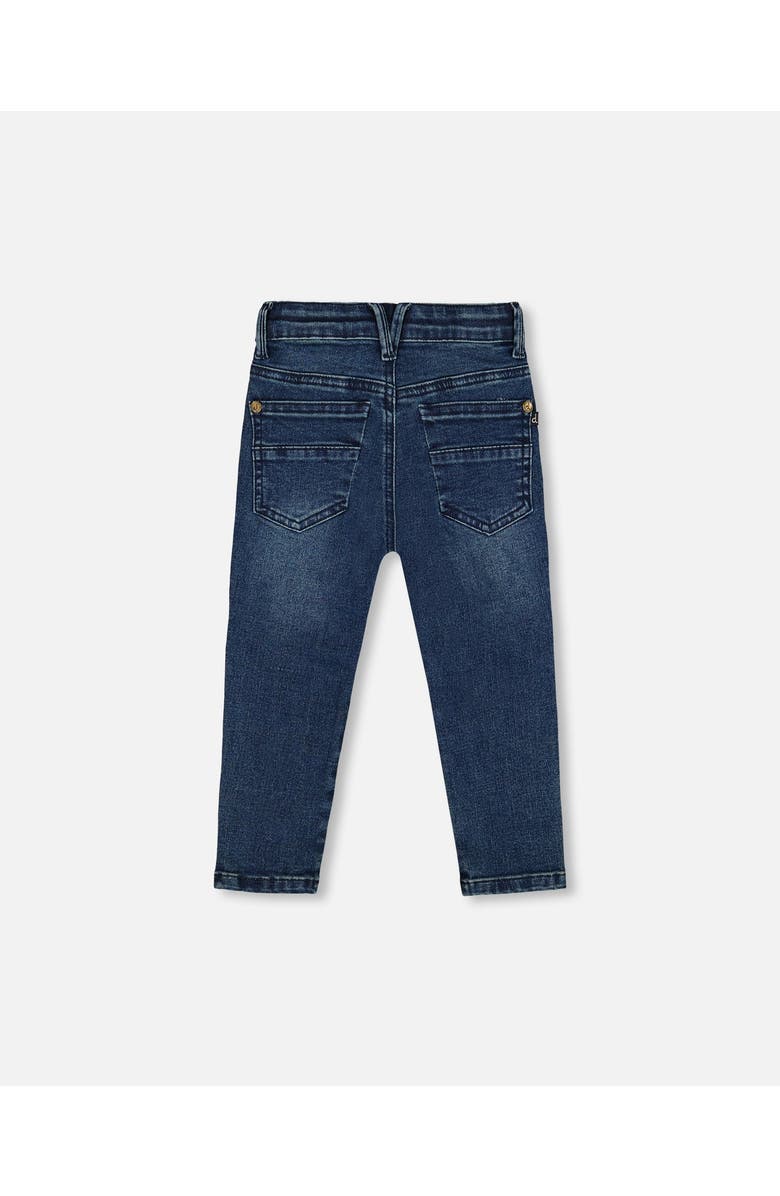 Deux par Deux Boy's Stretch Jeans Straight Leg Dark Blue Denim, Alternate, color, 