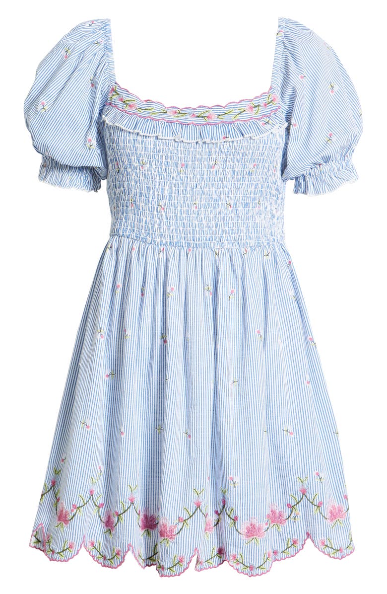 custom embroidered dresses with superior quality Malika Dress in Navy