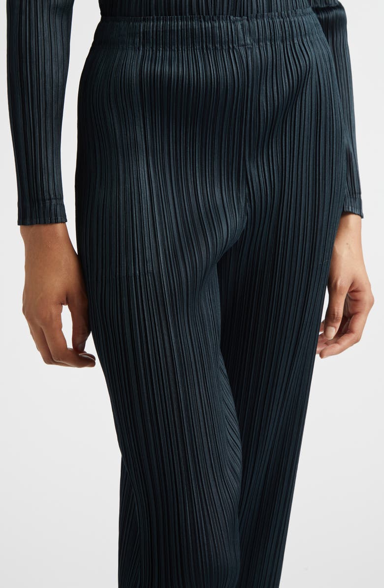 Pleats Please Issey Miyake Monthly Colors November Pleated Pants, Alternate, color, Charcoal