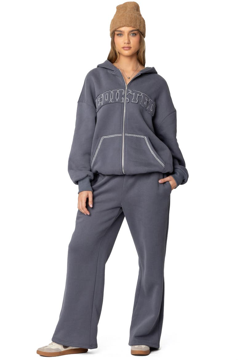 Forever Edikted Straight Leg Sweatpants, Alternate, color, GRAY