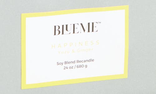 Blueme Happiness Large Candle Wax Refill In White