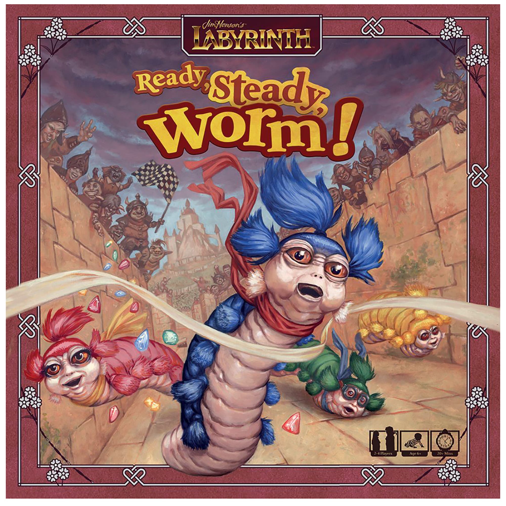 River Horse (Europe) Ltd Jim Henson's Labyrinth, Ready, Steady, Worm! Board Game in Multicolored 