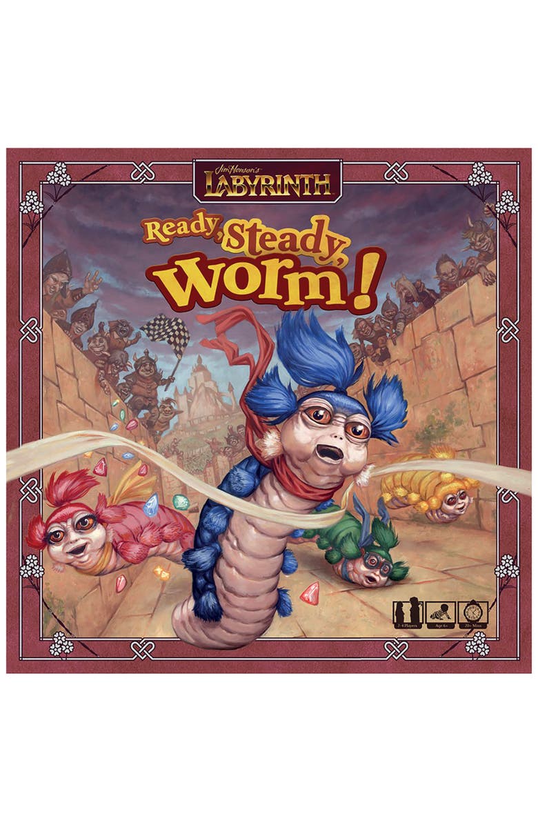 River Horse (Europe) Ltd Jim Henson's Labyrinth, Ready, Steady, Worm! Board Game, Main, color, Multicolored