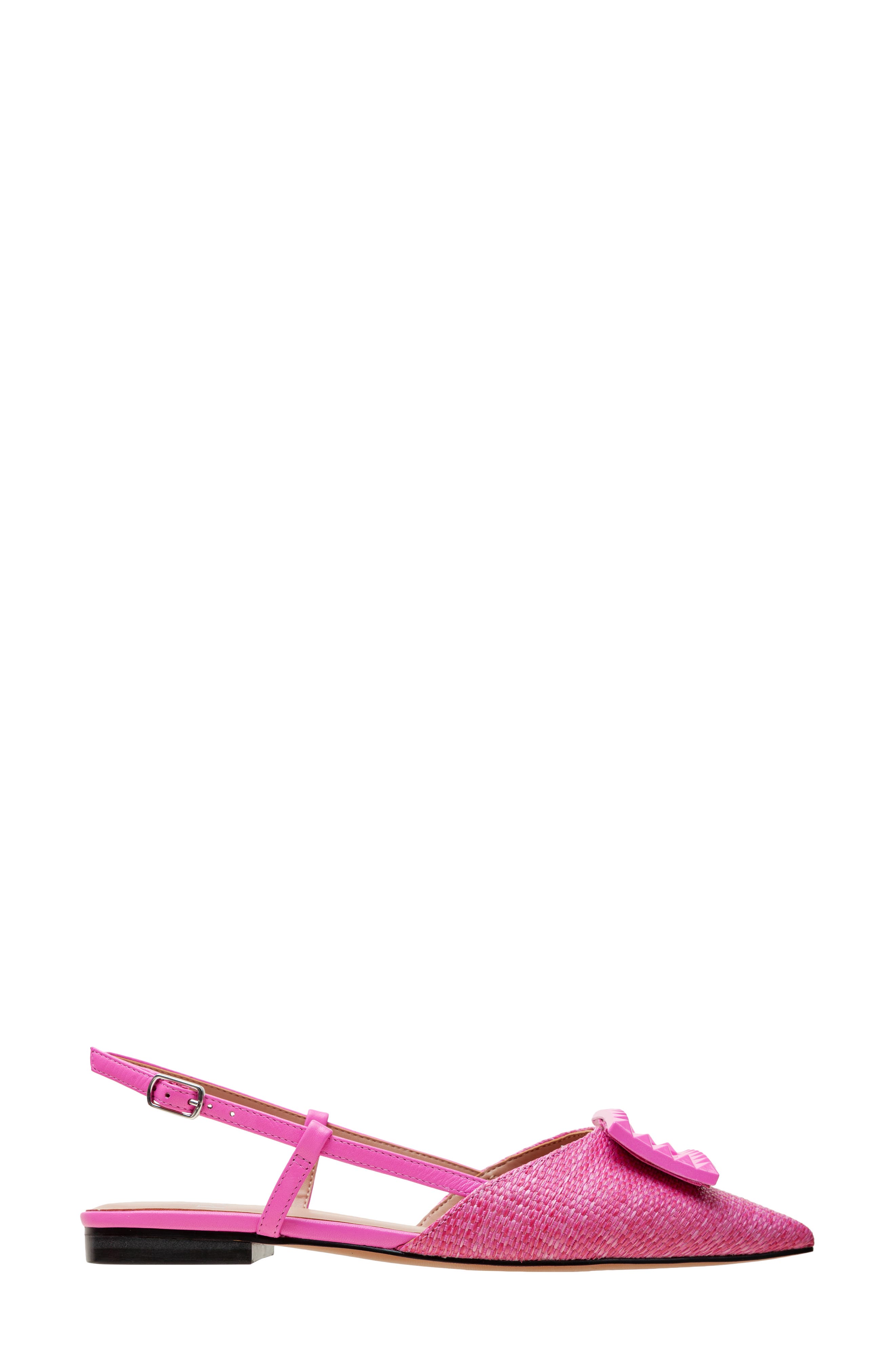 Linea Paolo Carmen Slingback Pointed Toe Flat, Alternate, color, Fuchsia