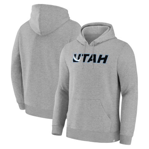 Men's Fanatics  Heather Gray Utah Mammoth Combo Legacy Fleece Pullover Hoodie