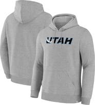 FANATICS Men's Fanatics  Heather Gray Utah Mammoth Combo Legacy Fleece Pullover Hoodie