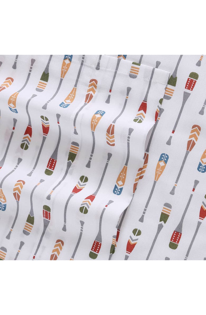 Eddie Bauer Canoe Lake Paddle 200 Thread Count Sheet Set, Alternate, color, White