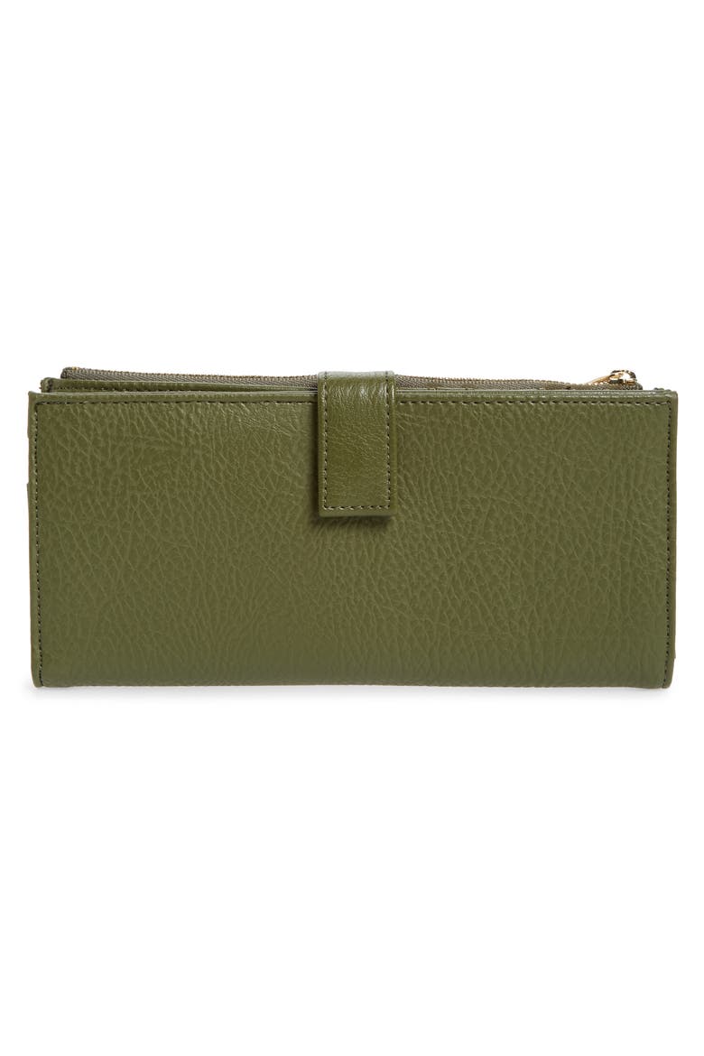 Motiv Faux Leather Continental Wallet, Alternate, color, LEAF