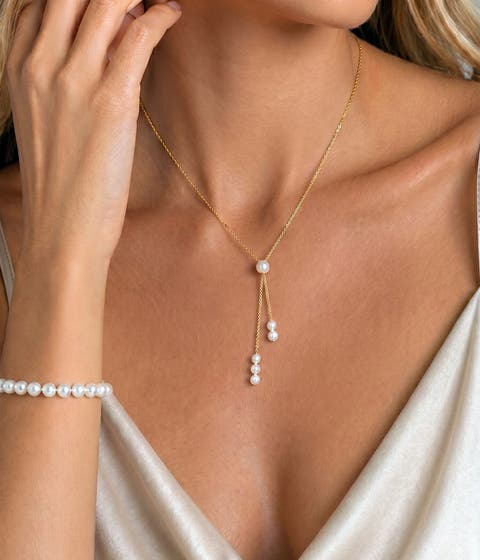Freshwater Pearl Tincup Selena Necklace Pendant