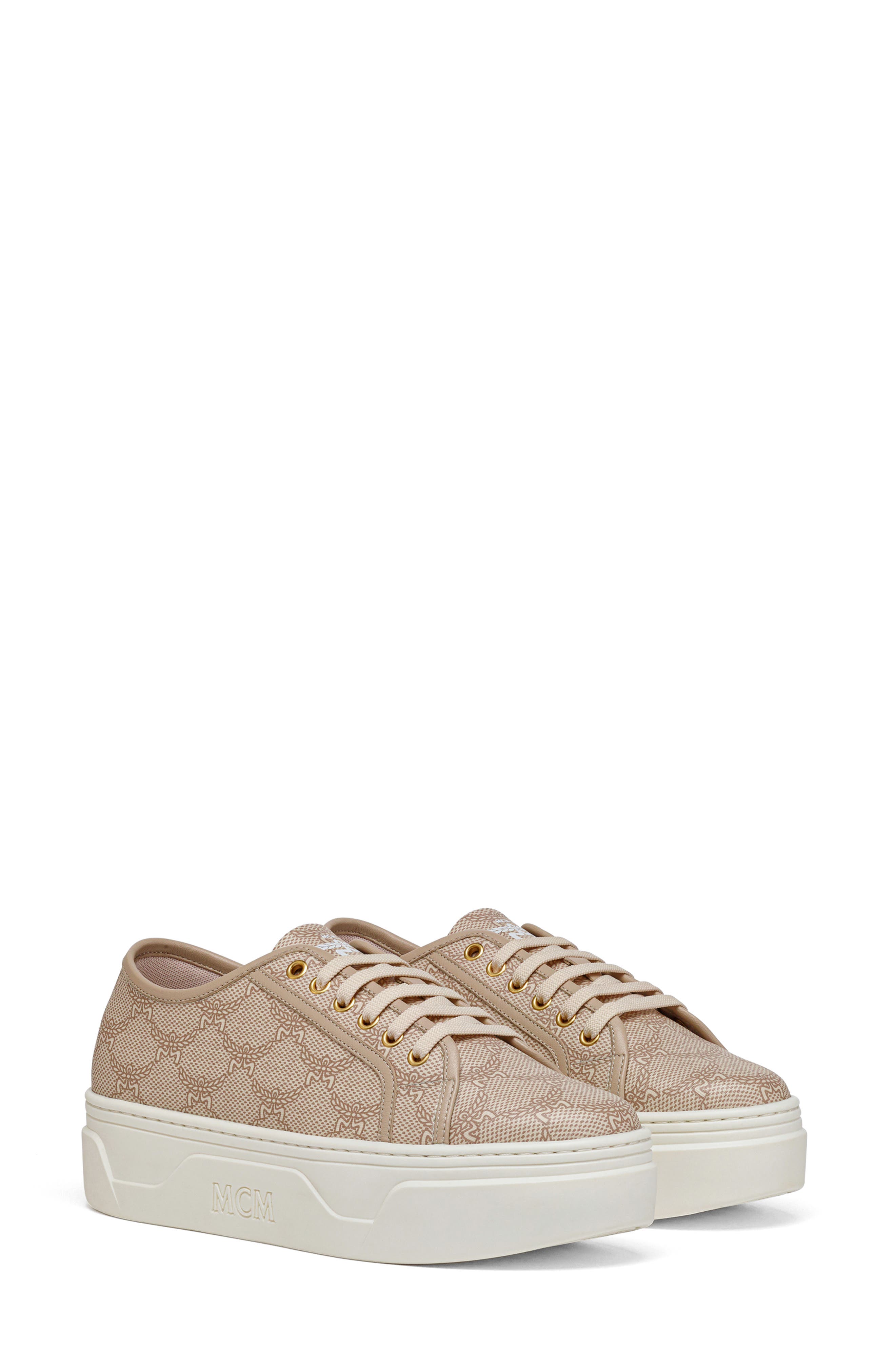 MCM Skyward Platform Sneaker, Main, color, 