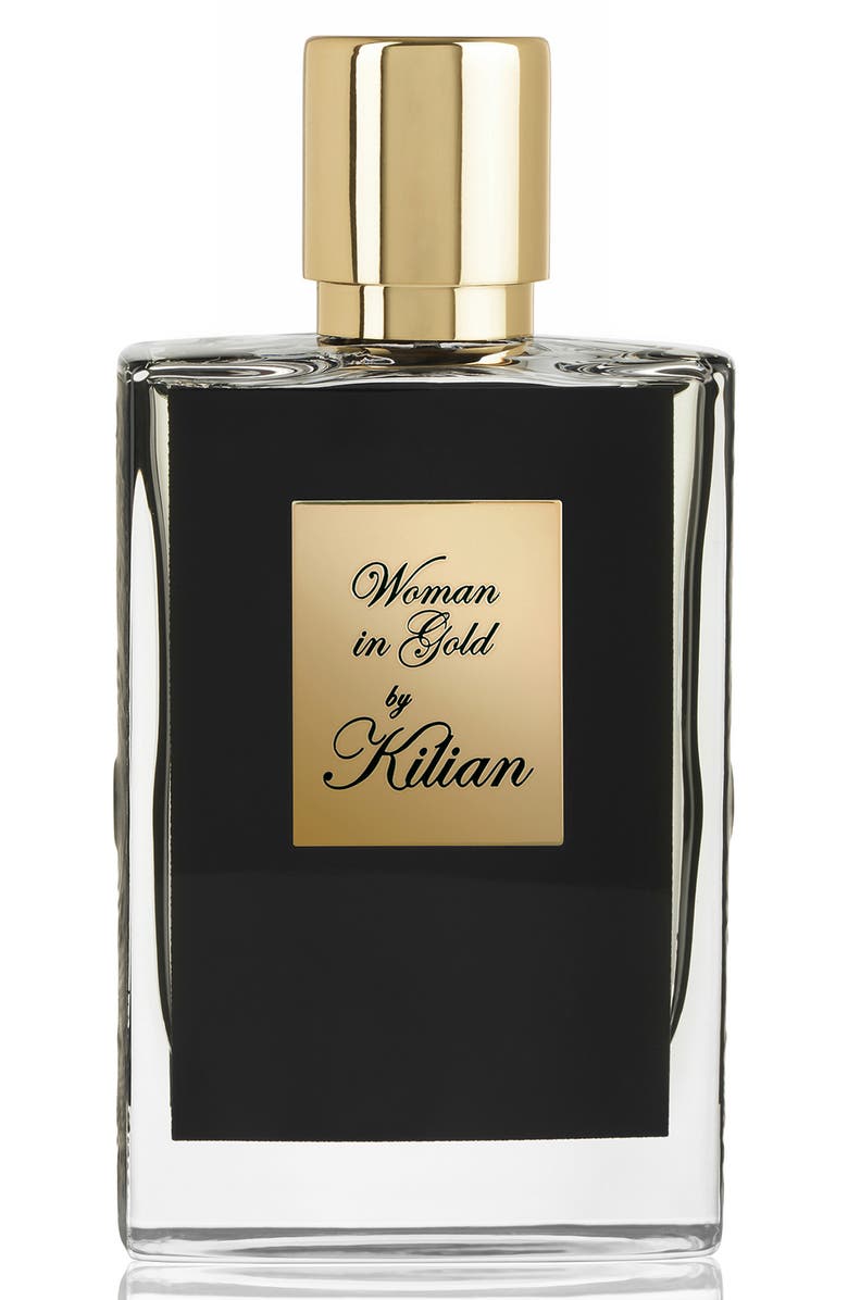 Kilian Paris Kilian Woman in Gold Collectors Edition Refillable Perfume Spray, Main, color, 