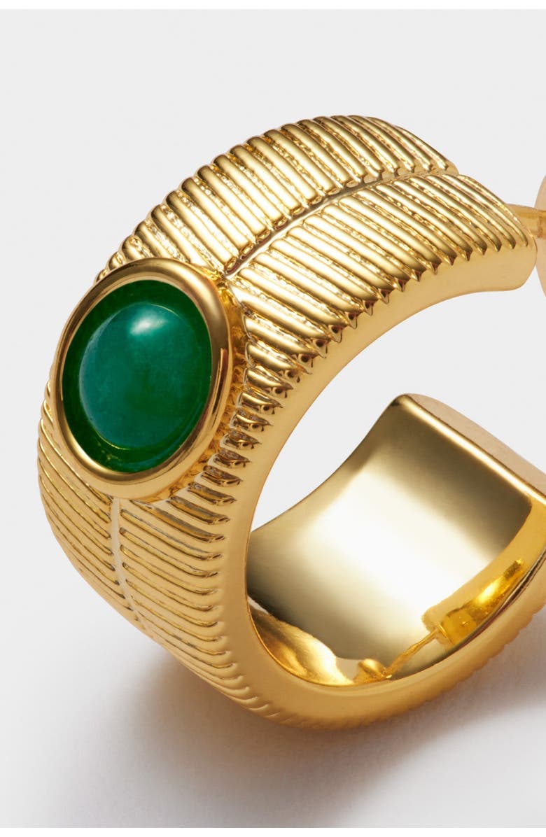 Katie Loxton 'May' Waterproof Gold Birthstone Hoop Earrings, Alternate, color, May