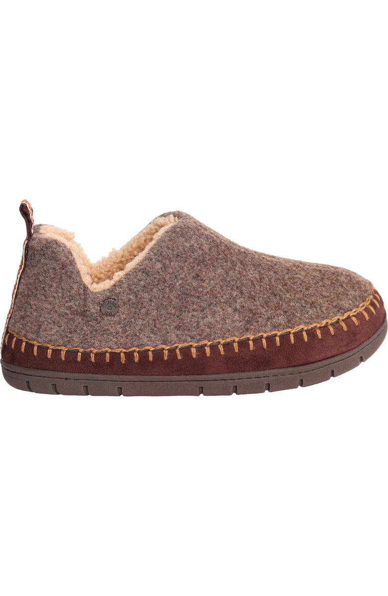 WEATHERPROOF VINTAGE Felted Faux Shearling Lined Bootie Slipper, Alternate, color,