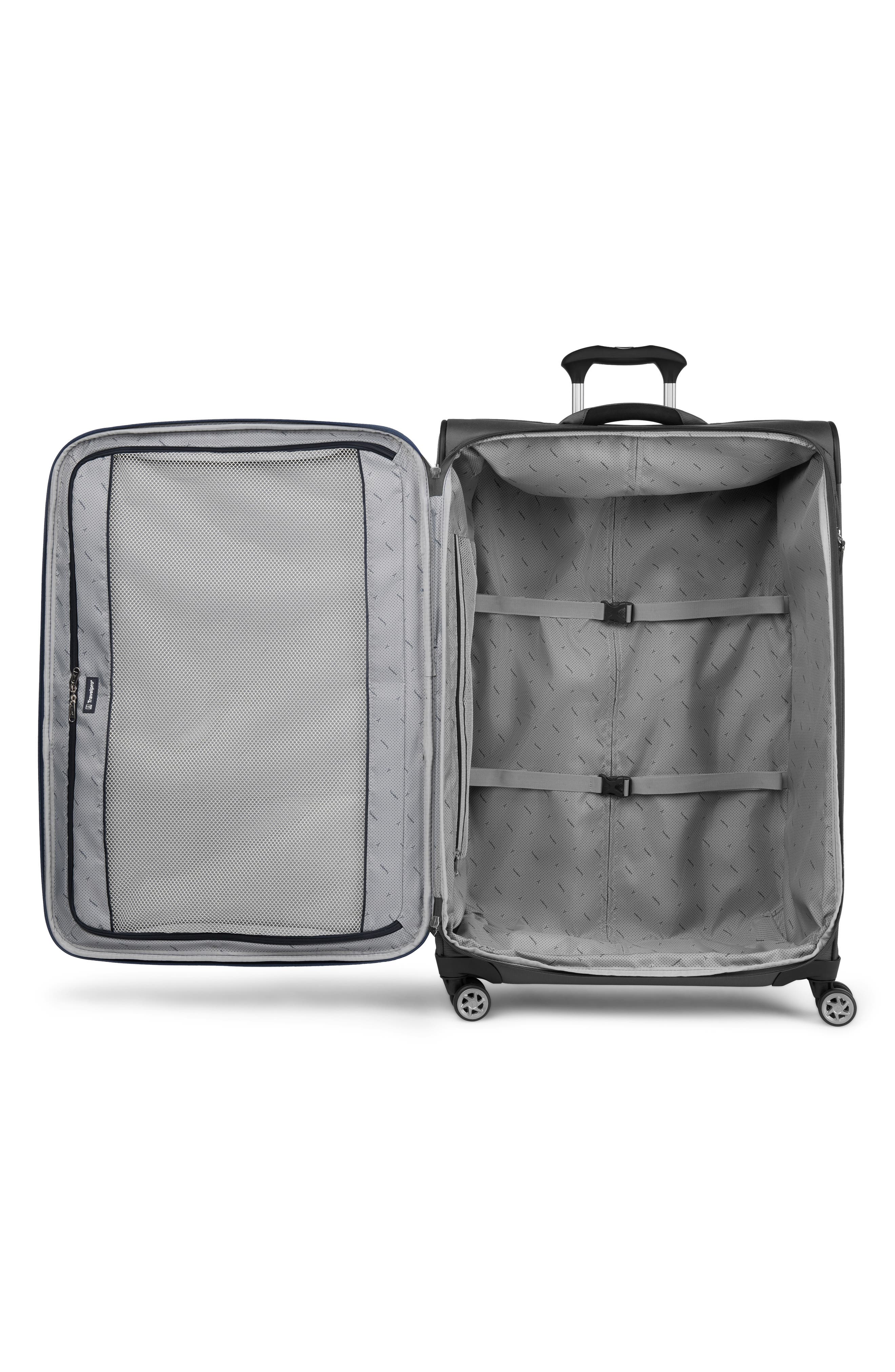 TRAVELPRO WAB6 Large Checked Expandable Softside Spinner Luggage, Alternate, color, Black