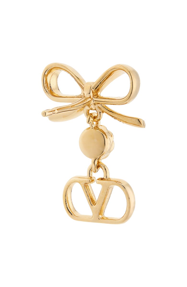 Valentino Garavani VLOGO Signature Drop Earrings, Alternate, color, Gold