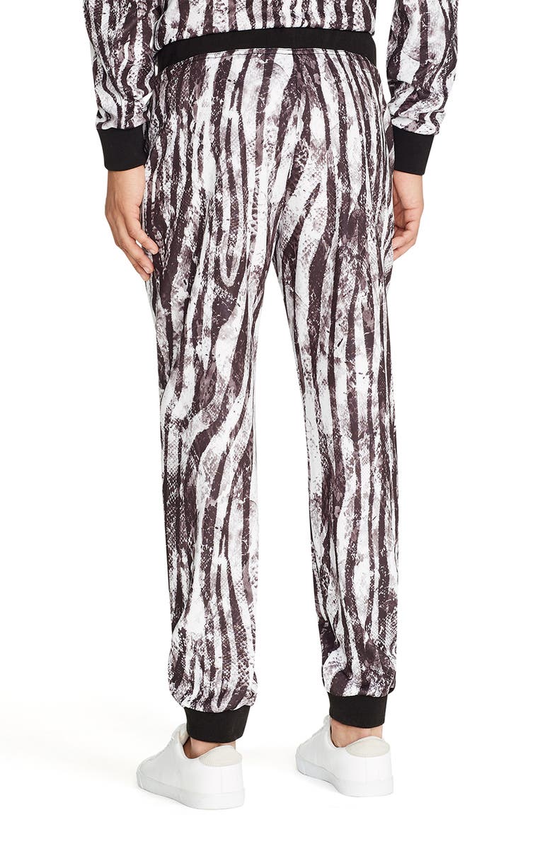 Tallia Zebra Print Jogger Pants, Alternate, color, 