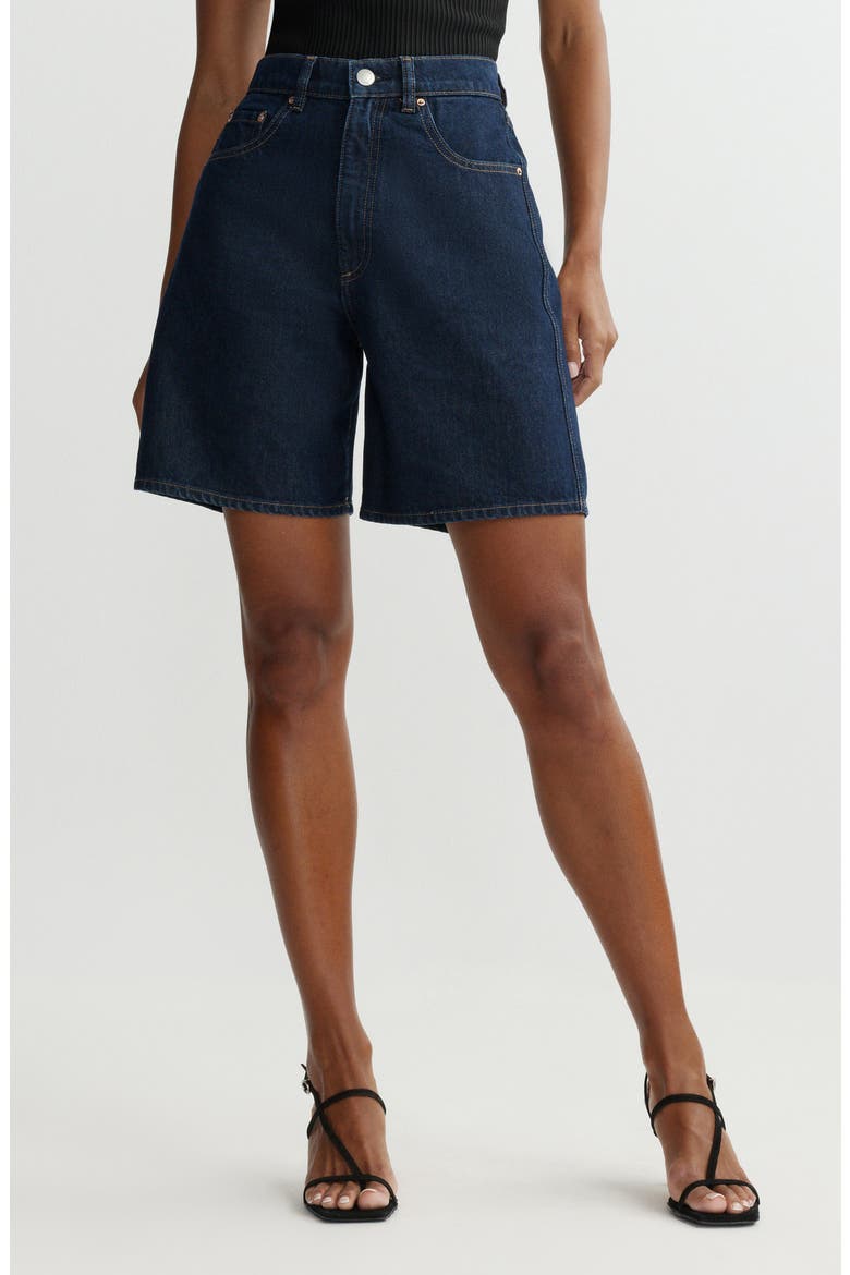 Taylor High Waist Denim Shorts, Main, color, NIGHT OUT
