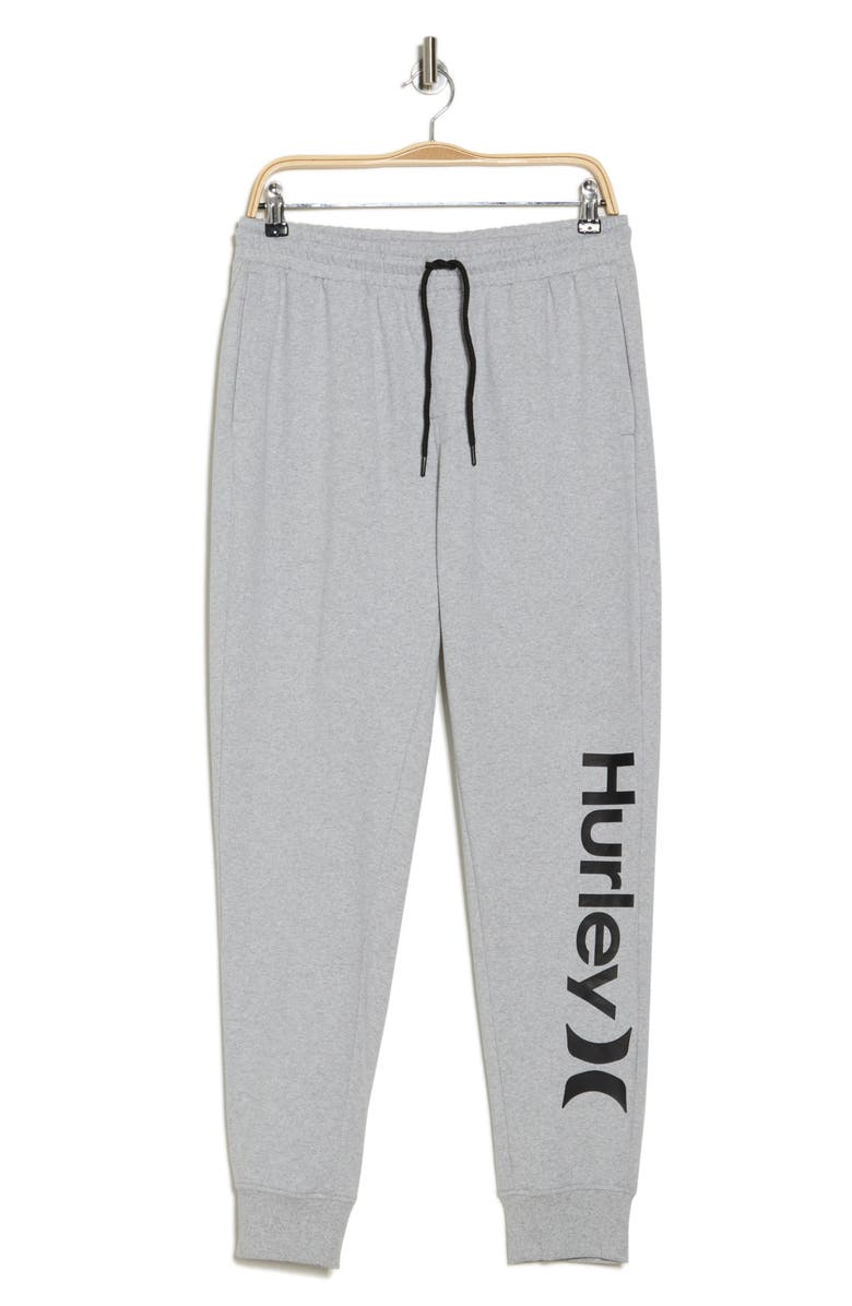 Hurley One and Only Logo Lounge Pants, Alternate, color, Grey/Grey