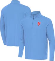 ANTIGUA Men's Antigua  Powder Blue New York Mets Intent Quarter-Zip Top