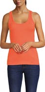 Lands' End Pointelle Rib UNeck Tank