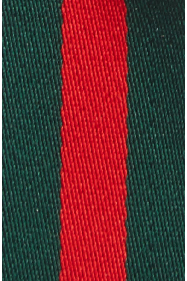Stripe Bow Ponytail Holder, Alternate, color, GREEN/ RED