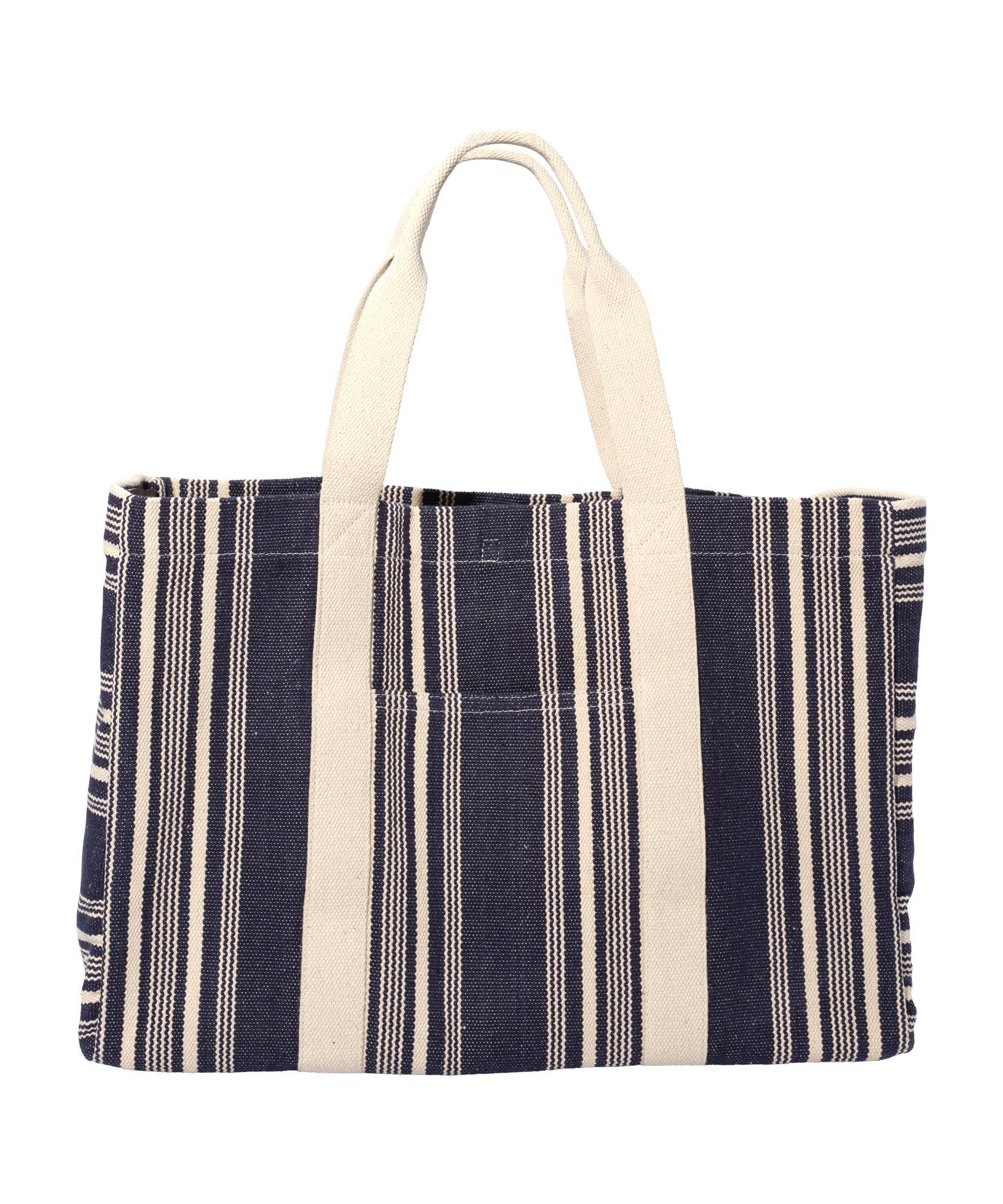 Faherty dune stripe beach tote, Main, color, Peacoat