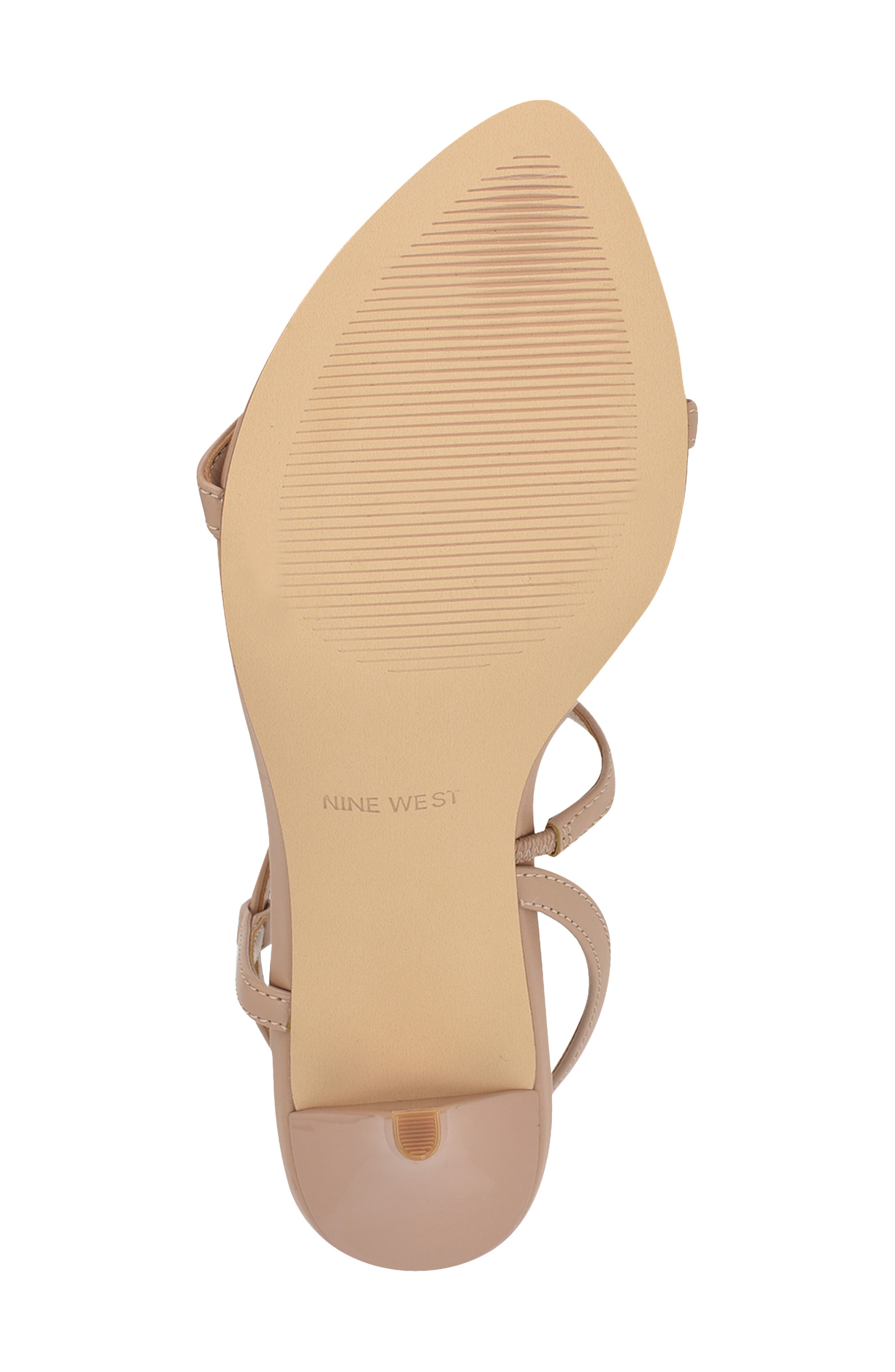 Nine West Carolyn Slingback Pointed Toe Sandal, Alternate, color, Light Natural