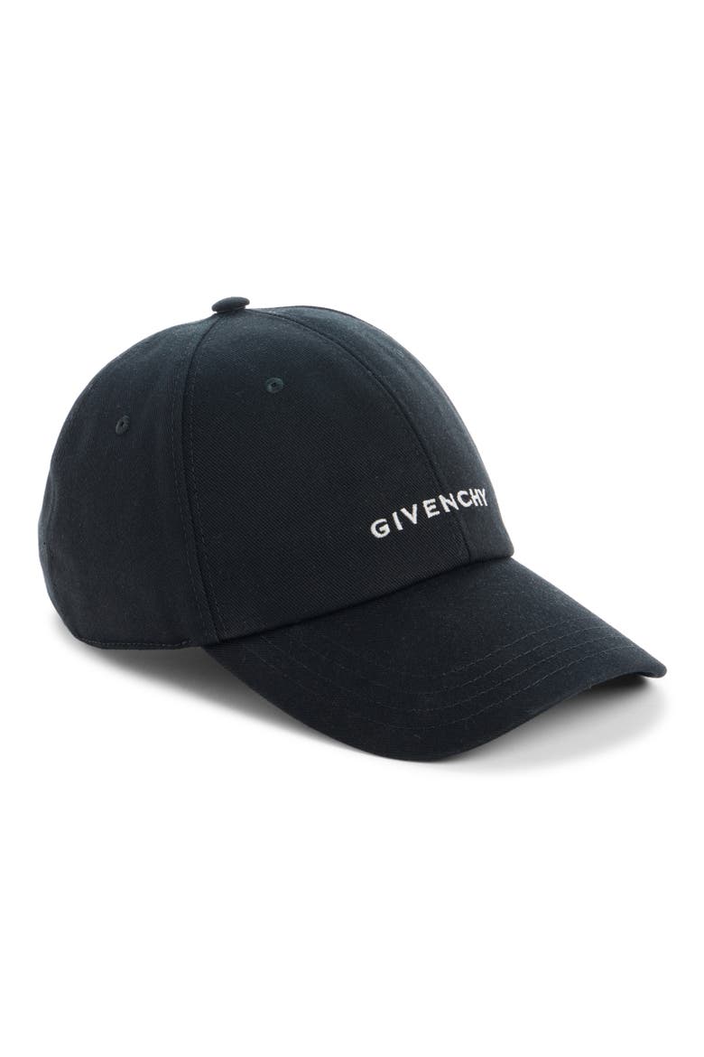 Logo Embroidered Adjustable Baseball Cap, Main, color, BLACK