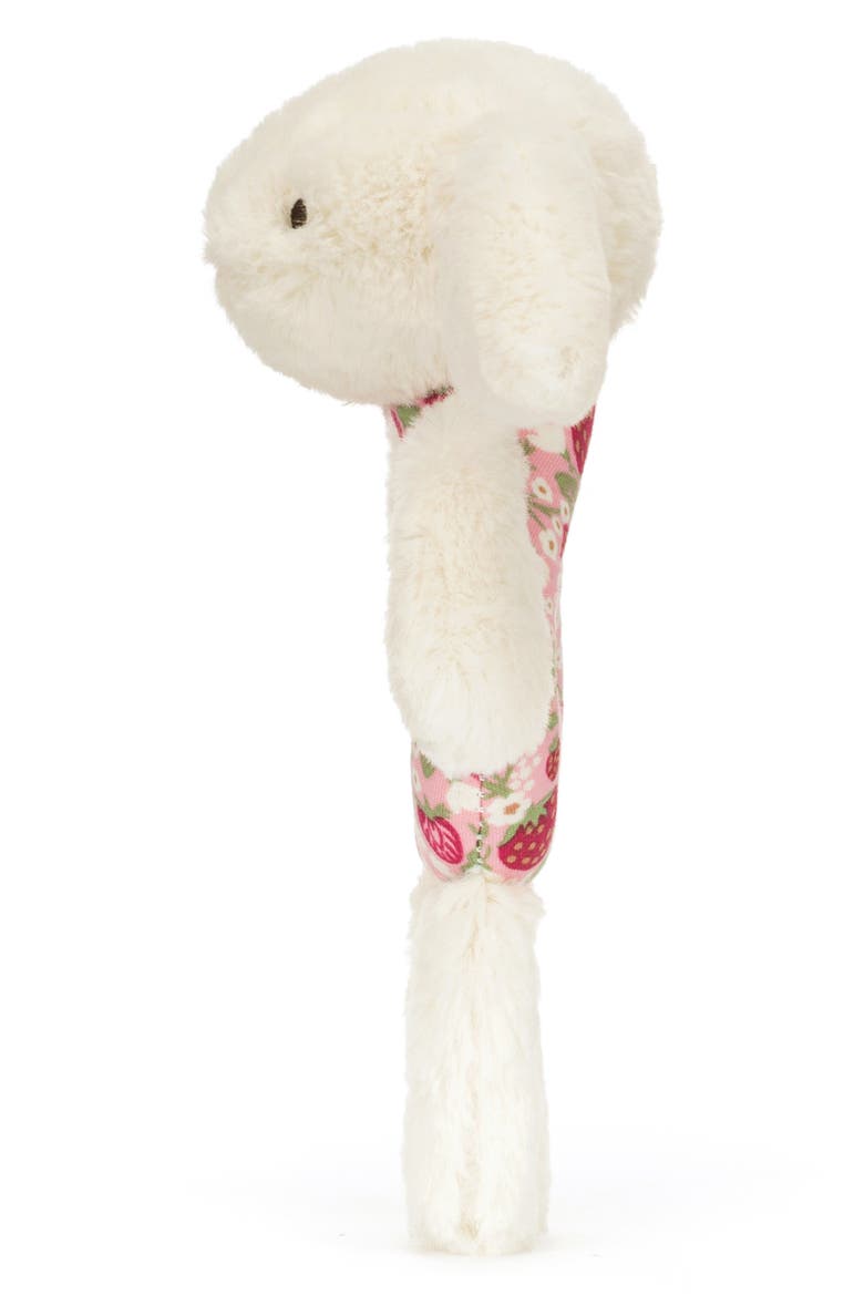 Blossom Cream Bunny 'Berry' 7-Inch Ring Rattle, Alternate, color, MULTI