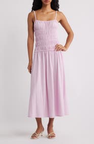 MANGO Ruched Bodice Midi Dress