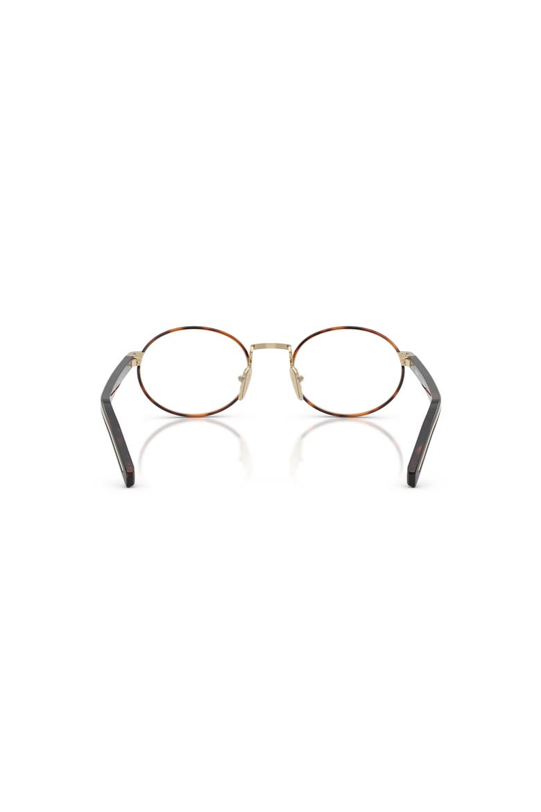 52mm Oval optical glasses, Alternate, color, Tortoise