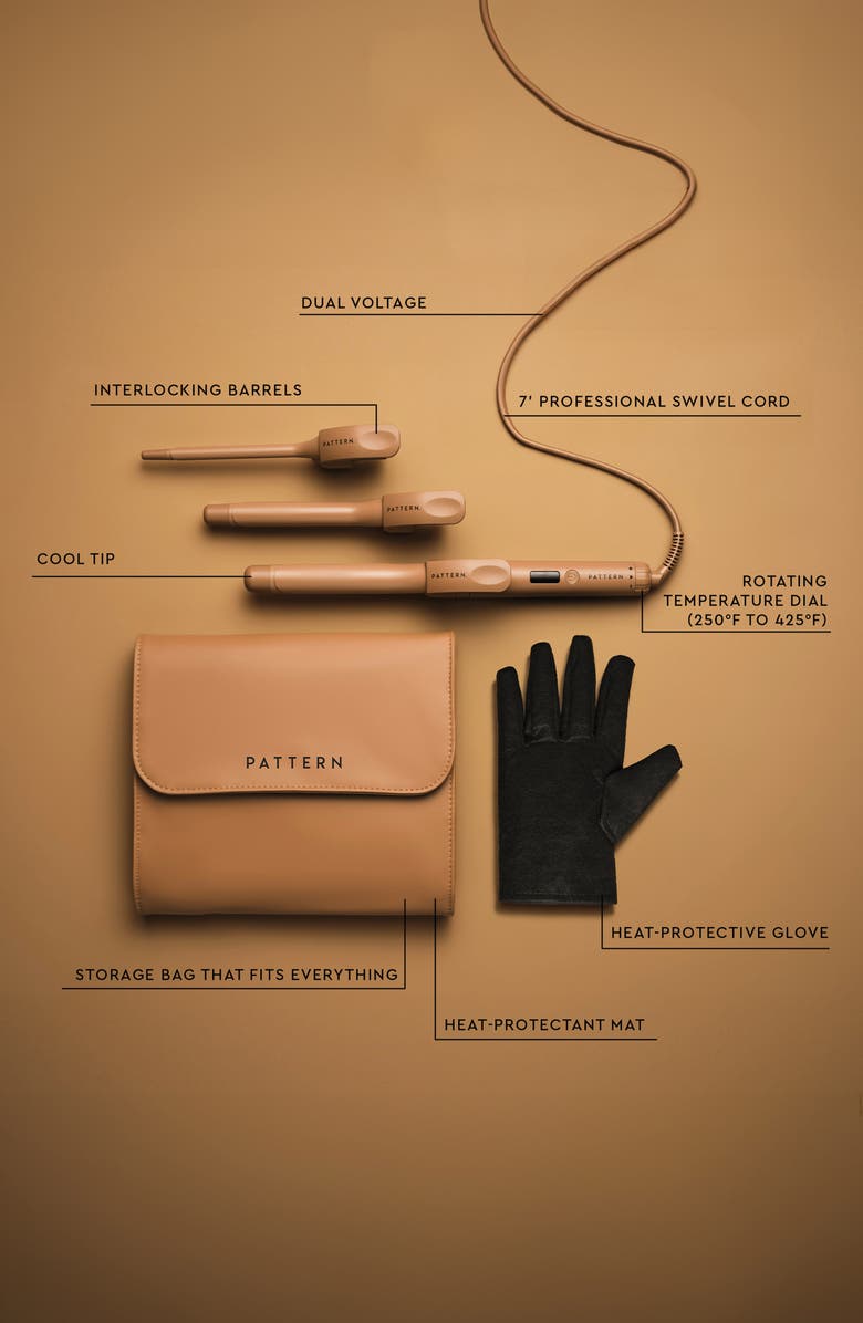 Pattern Beauty Interchangeable Curling Iron, Alternate, color, 