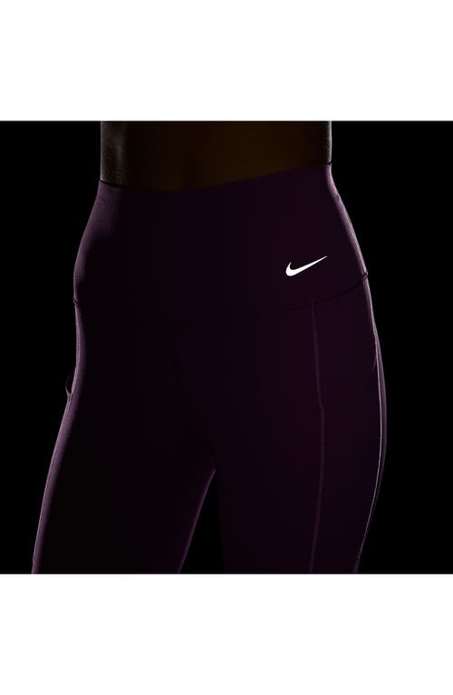Nike Universa Medium Support High Waist 7/8 Leggings In Purple