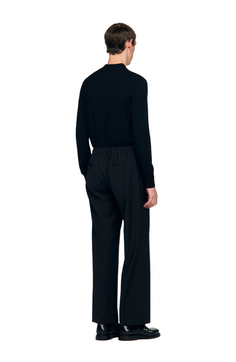 SANDRO Wide-leg trousers, Alternate, color, 