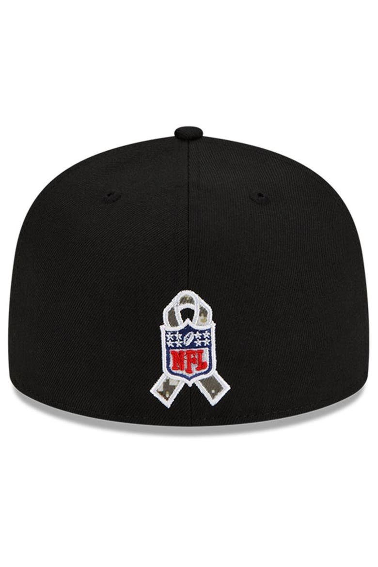 Men's New Era Black/Camo Dallas Cowboys 2021 Salute To Service 59FIFTY Fitted Hat, Alternate, color, BLACK