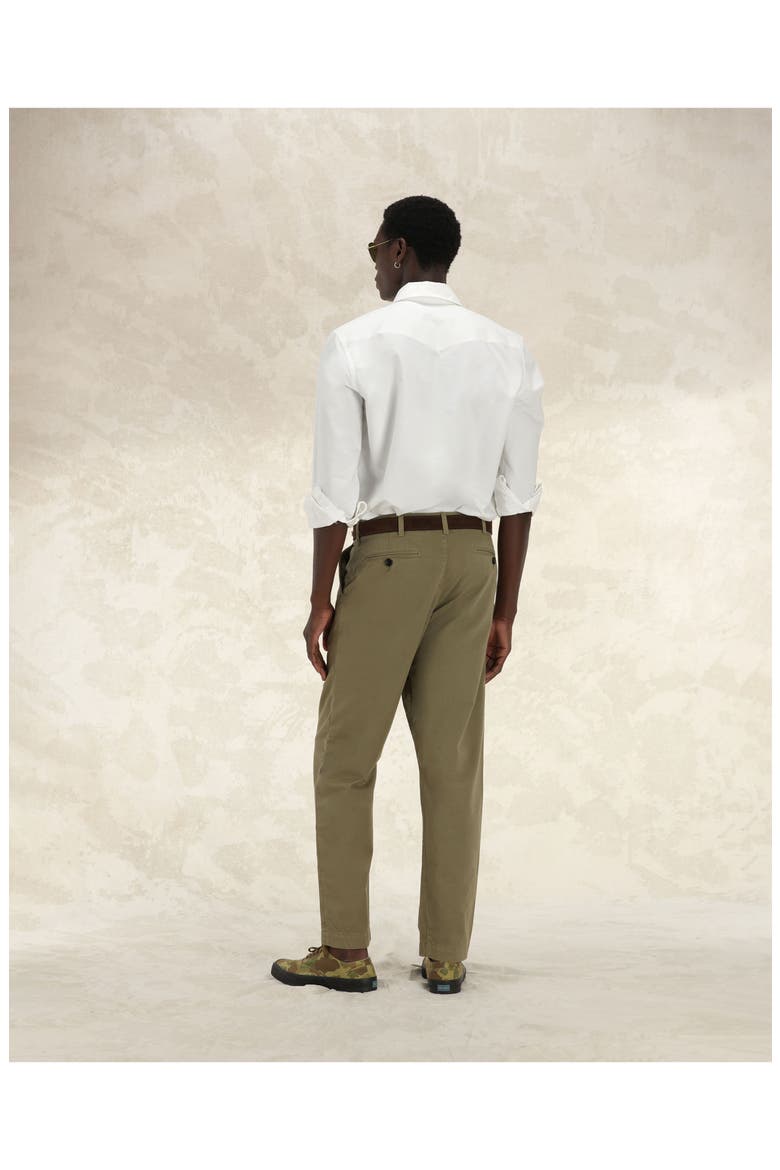 Tex Texan Oxford Cotton Shirt, Alternate, color, OFF WHITE