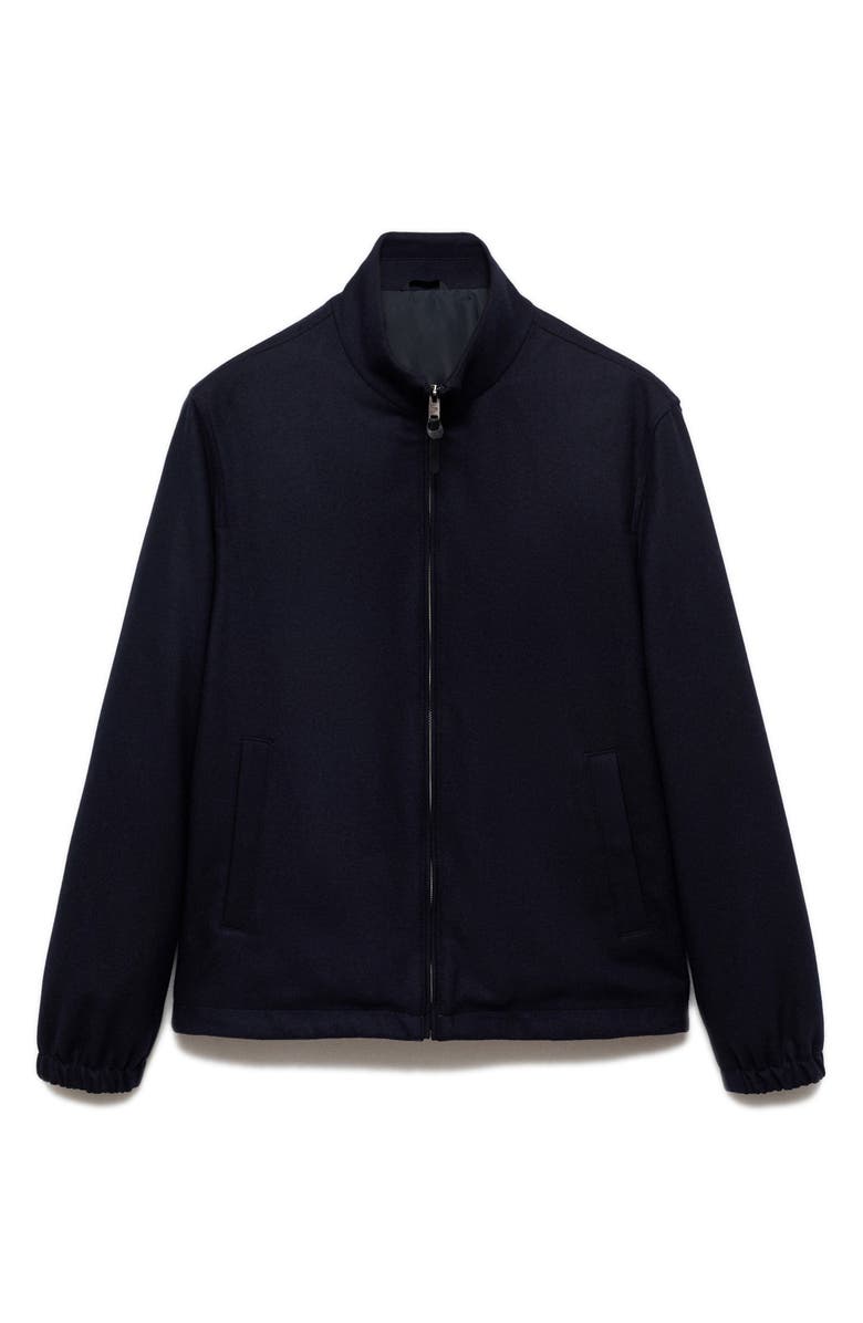 MANGO Regular Fit Wool Blend Jacket, Main, color, 