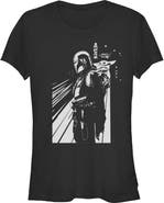 Star Wars: The Mandalorian and Grogu Junior's Star Wars The Mandalorian and Grogu Cutest Duo Sketch Graphic T-Shirt