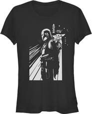 Star Wars: The Mandalorian and Grogu Junior's Star Wars The Mandalorian and Grogu Cutest Duo Sketch Graphic T-Shirt