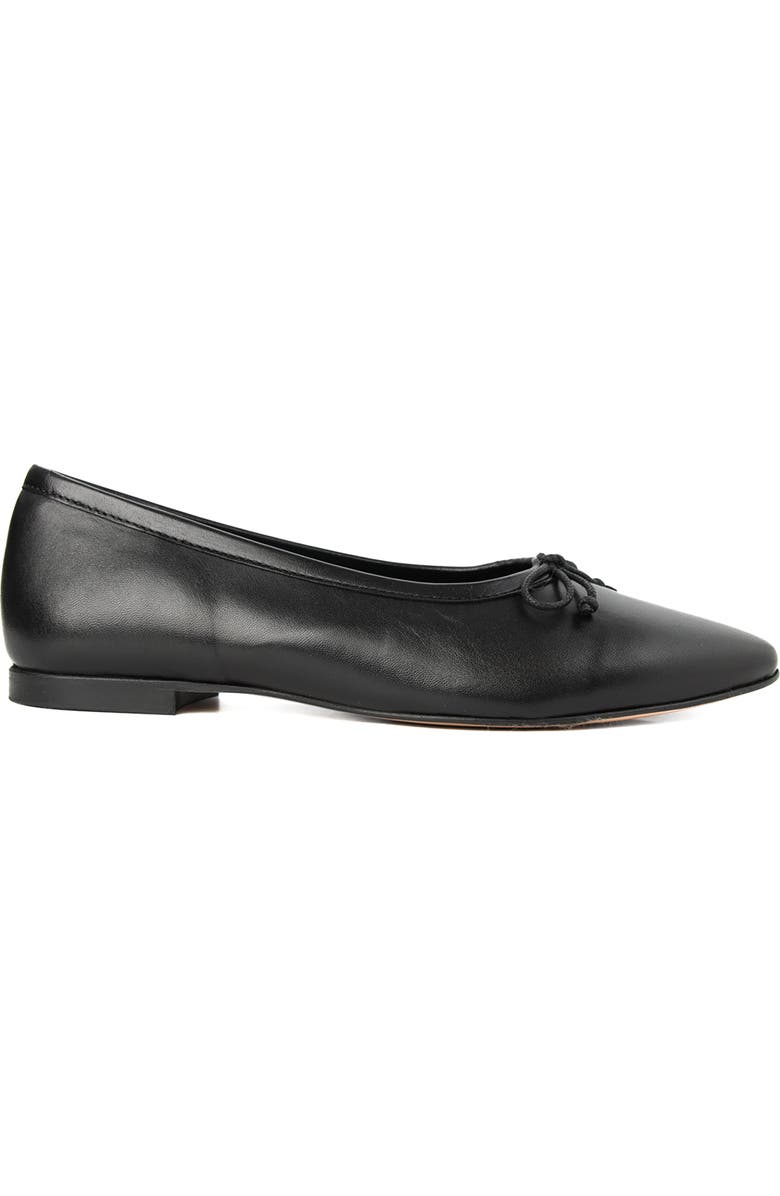Menina Step Amelie Leather Ballet Flat, Main, color, Black