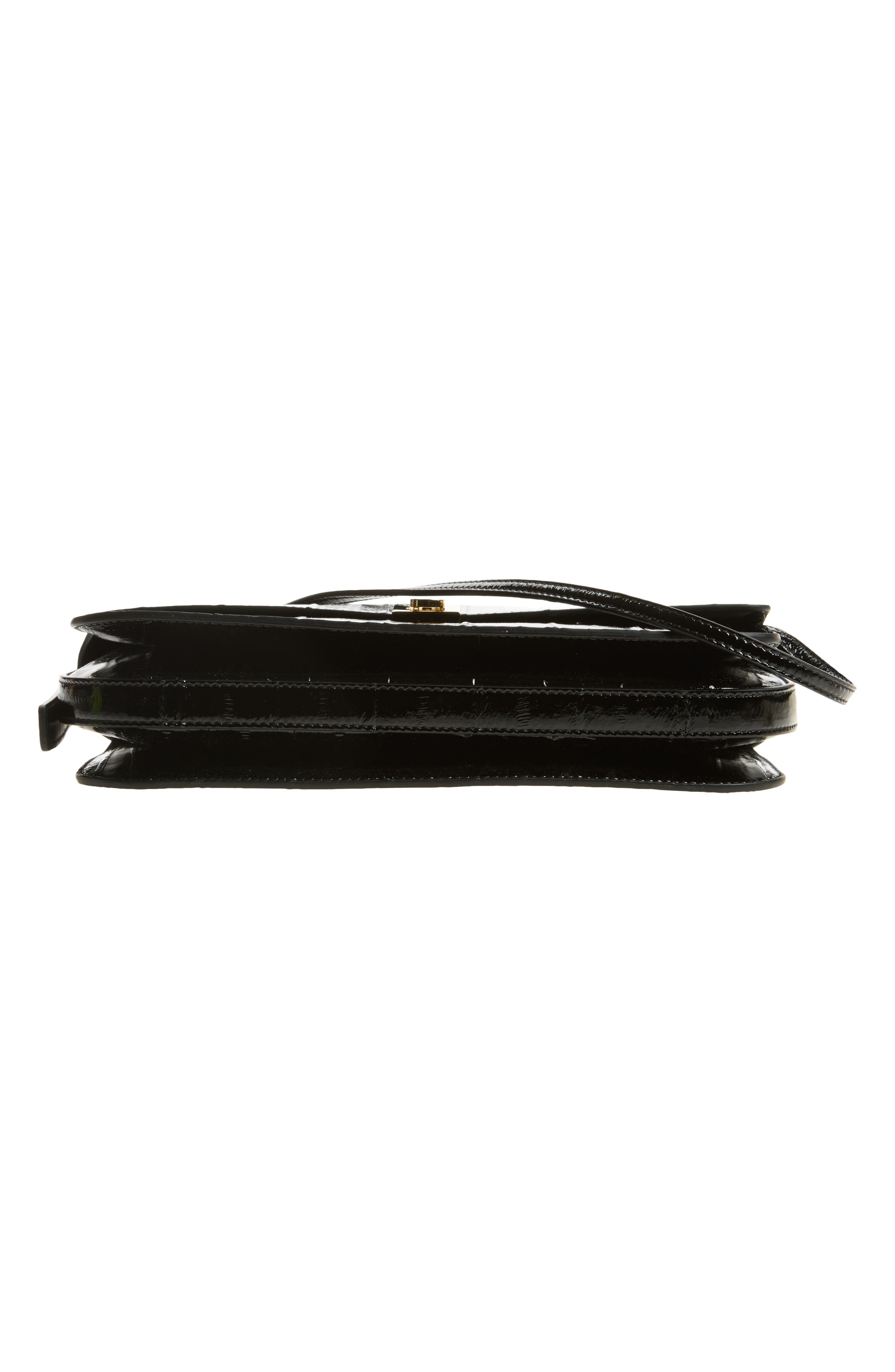 Small Cara Leather Shoulder Bag, Alternate, color, NERO