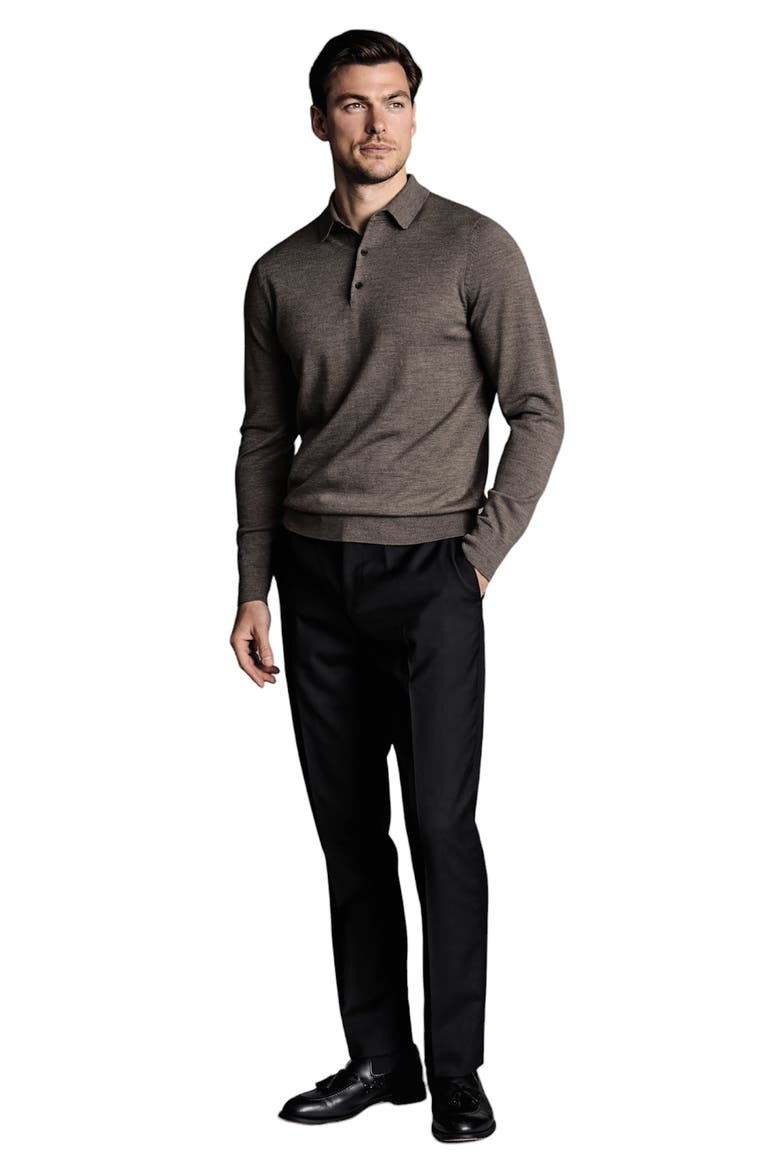 Slim Fit Natural Stretch Twill Suit Pants, Alternate, color, BLACK