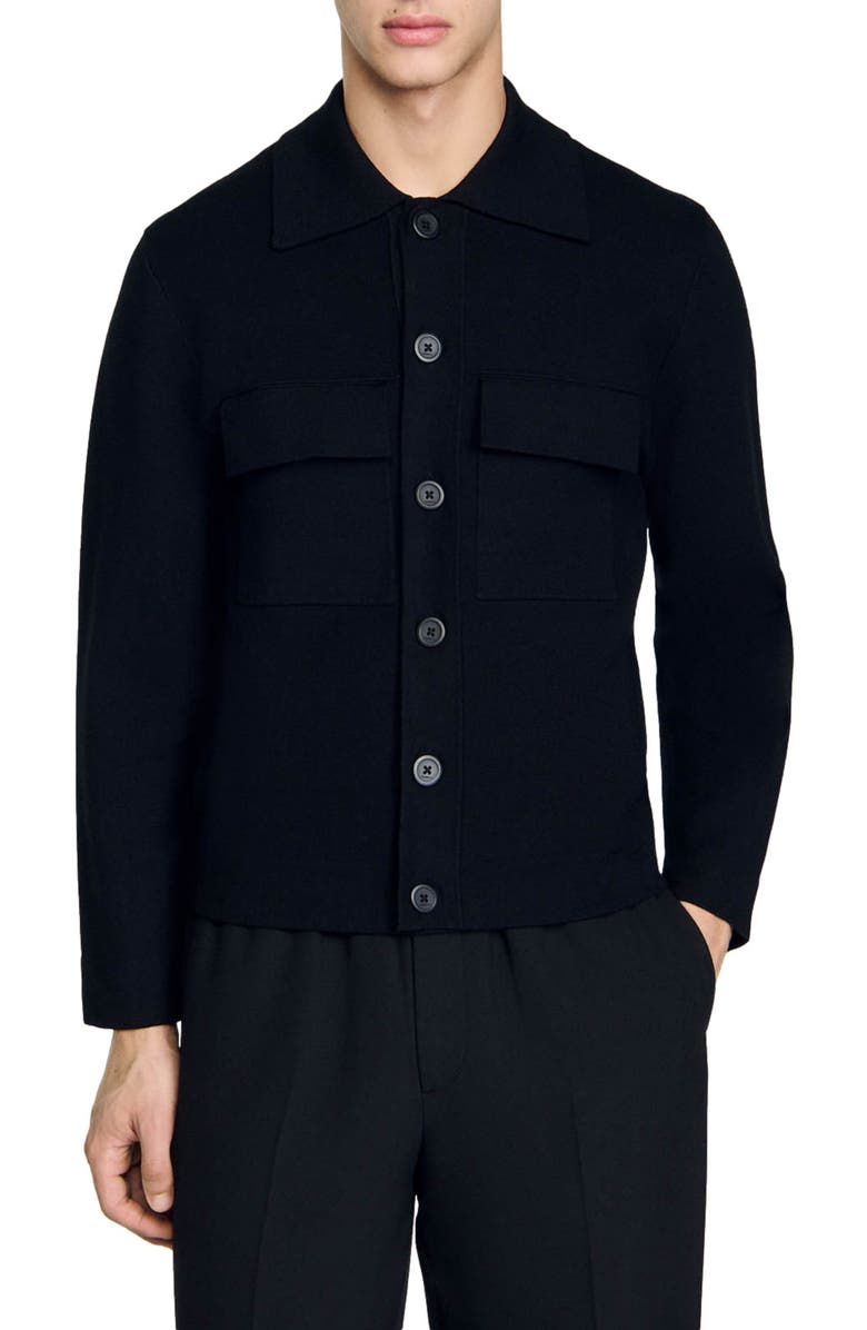 SANDRO Knit jacket, Main, color, 