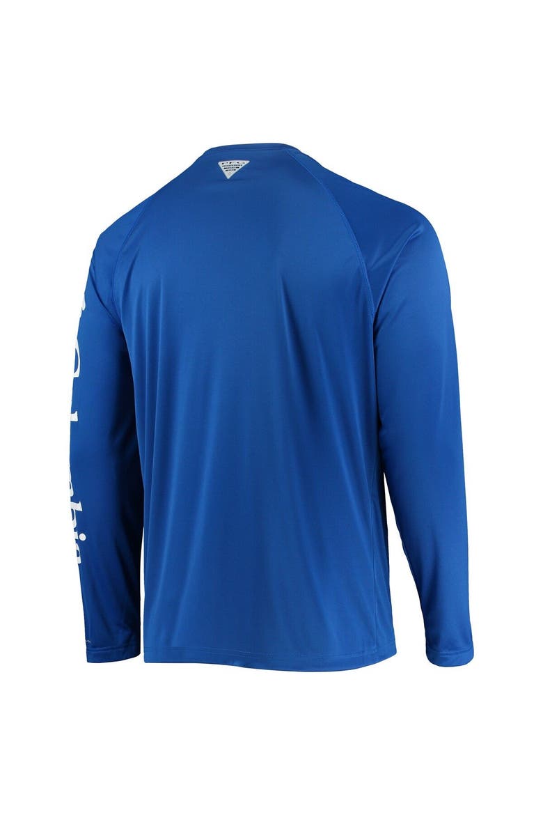 Men's Columbia Royal Kentucky Wildcats Terminal Tackle Omni-Shade Raglan Long Sleeve T-Shirt, Alternate, color, Royal
