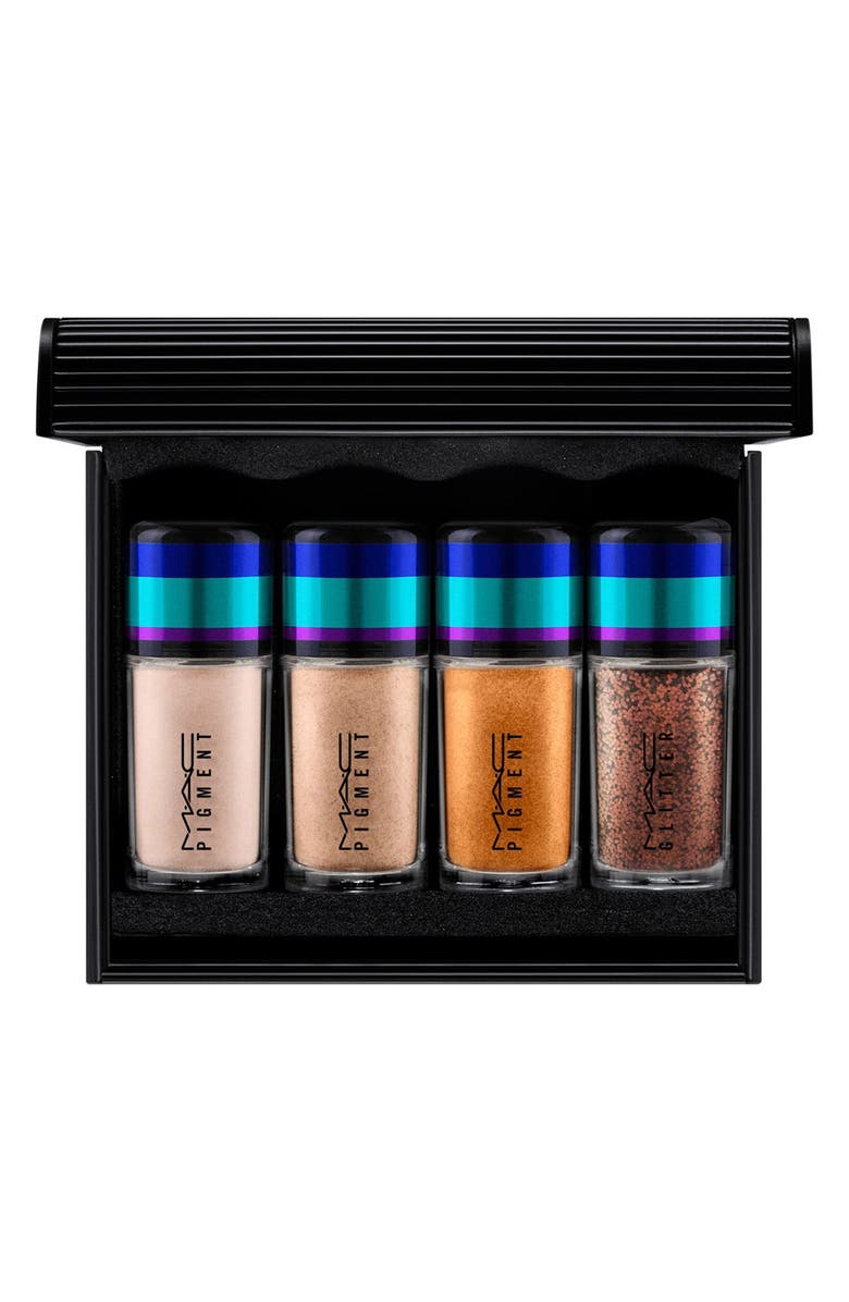 MAC Cosmetics M·A·C 'Irresistibly Charming - Purple' Mini Pigments & Glitter Set, Main, color, 